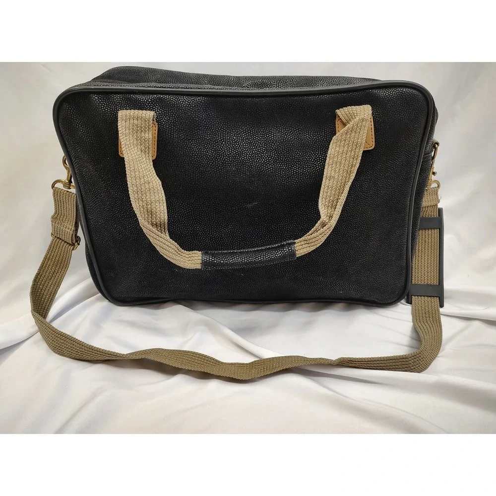 NOS Vintage London Fog Carry On Pontresina Removable Shoulder Strap Black